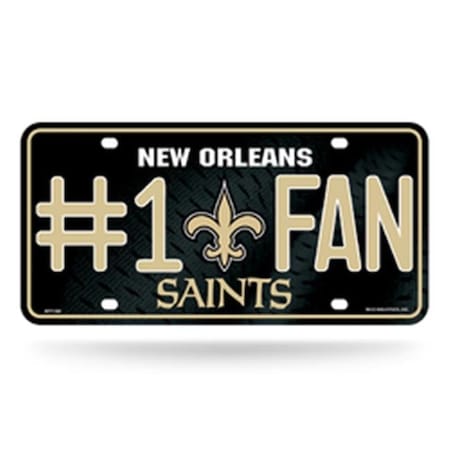 Rico New Orleans Saints License Plate No 1 Fan 6734535077